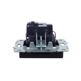 Розетка BRITE РС14-1-0-БрЧ 16А с заземл. защ. шторки механизм черн. IEK BR-R14-16-K02