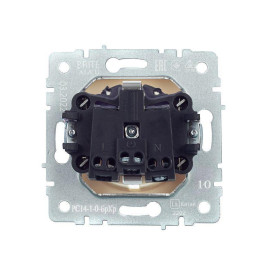 Розетка BRITE РС14-1-0-БрКр 16А с заземл. защ. шторки механизм беж. IEK BR-R14-16-K10