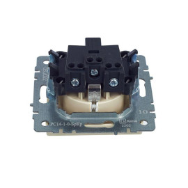 Розетка BRITE РС14-1-0-БрКр 16А с заземл. защ. шторки механизм беж. IEK BR-R14-16-K10