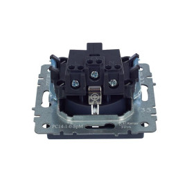 Розетка 1-м СП BRITE РС14-1-0-БрМ 16А с заземл. защ. шторки механизм маренго IEK BR-R14-16-K35