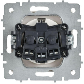 Розетка BRITE РС14-1-0-БрАБ 16А с заземл. защ. шторки механизм арктич. бел. IEK BR-R14-16-K91