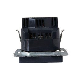 Розетка BRITE РЮш10-1-БрМ 16А с USB A+A 2.1А с заземл. защ. шторки механизм маренго IEK BR-R14-16-U21-D21-K35