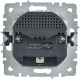 Розетка BRITE РЮш10-1-БрАБ 16А с USB A+A 2.1А с заземл. защ. шторки механизм арктич. бел. IEK BR-R14-16-U21-D21-K91