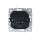 Розетка BRITE РЮш11-1-БрКр 16А с USB A+C 18Вт с заземл. защ. шторки механизм беж. IEK BR-R14-16-U22-018-K10