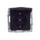 Розетка BRITE РСбш10-3-44-БрЧ 16А IP44 с заземл. защ. шторки с крышкой механизм черн. IEK BR-R16-16-44-K02
