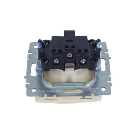 Розетка BRITE РСбш10-3-44-БрКр 16А IP44 с заземл. защ. шторки с крышкой механизм беж. IEK BR-R16-16-44-K10