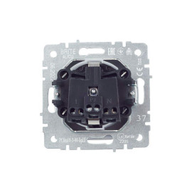 Розетка BRITE РСбш10-3-44-БрШ 16А IP44 с заземл. защ. шторки с крышкой механизм шампань IEK BR-R16-16-44-K37