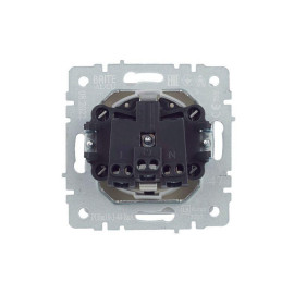 Розетка BRITE РСбш10-3-44-БрА 16А IP44 с заземл. защ. шторки с крышкой механизм алюм. IEK BR-R16-16-44-K47