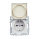 Розетка BRITE РСбш10-3-44-БрА 16А IP44 с заземл. защ. шторки с крышкой механизм алюм. IEK BR-R16-16-44-K47