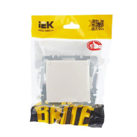 Розетка BRITE РСбш10-3-БрЖ 16А IP20 с заземл. защ. шторки с крышкой механизм жемчуж. IEK BR-R16-16-K36