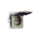 Розетка BRITE РСбш10-3-БрШ 16А IP20 с заземл. защ. шторки с крышкой механизм шампань IEK BR-R16-16-K37