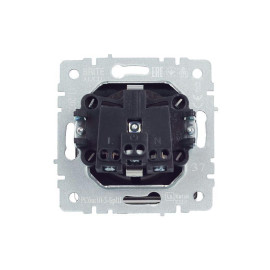 Розетка BRITE РСбш10-3-БрШ 16А IP20 с заземл. защ. шторки с крышкой механизм шампань IEK BR-R16-16-K37