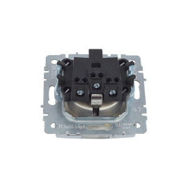 Розетка BRITE РСбш10-3-БрА 16А IP20 с заземл. защ. шторки с крышкой механизм алюм. IEK BR-R16-16-K47