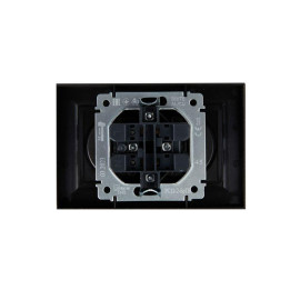 Розетка 2-м СП BRITE РС12-2-БрТБ 10А в сборе без заземл. без защ. шторок бр. IEK BR-R20-10-K45-F