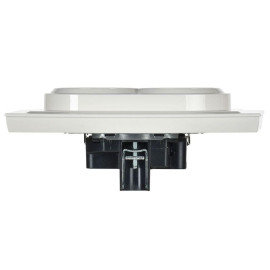 Розетка 2-м СП BRITE РС12-3-БрБ 16А в сборе с заземл. без защ. шторок бел. IEK BR-R21-16-K01-F