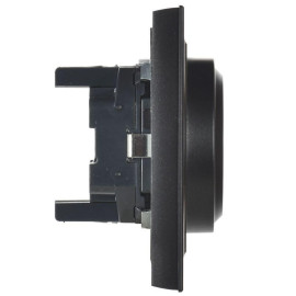 Розетка 2-м СП BRITE РС12-3-БрЧ 16А в сборе с заземл. без защ. шторок черн. IEK BR-R21-16-K02-F