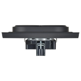 Розетка 2-м СП BRITE РС12-3-БрГ 16А в сборе с заземл. без защ. шторок графит IEK BR-R21-16-K53-F