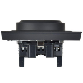 Розетка 2-м СП BRITE РС12-3-БрГ 16А в сборе с заземл. без защ. шторок графит IEK BR-R21-16-K53-F