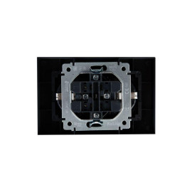 Розетка 2-м СП BRITE РСш12-3-БрМ 16А в сборе с заземл. защ. шторки маренго IEK BR-R24-16-K35-F