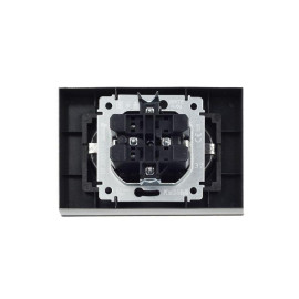 Розетка 2-м СП BRITE РСш12-3-БрШ 16А в сборе с заземл. защ. шторки шампань IEK BR-R24-16-K37-F