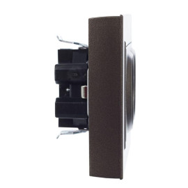 Розетка 2-м СП BRITE РСш12-3-БрТБ 16А в сборе с заземл. защ. шторки бронза IEK BR-R24-16-K45-F