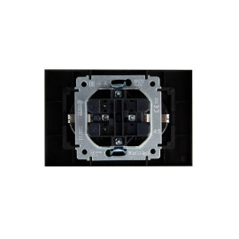 Розетка 2-м СП BRITE РСш12-3-БрТБ 16А в сборе с заземл. защ. шторки бронза IEK BR-R24-16-K45-F