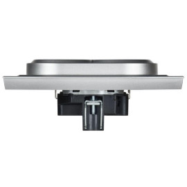 Розетка 2-м СП BRITE РСш12-3-БрА 16А в сборе с заземл. защ. шторки алюм. IEK BR-R24-16-K47-F