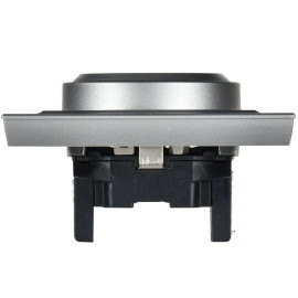 Розетка 2-м СП BRITE РСш12-3-БрА 16А в сборе с заземл. защ. шторки алюм. IEK BR-R24-16-K47-F