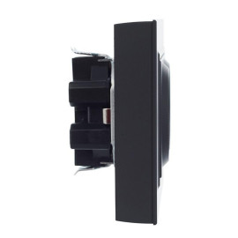 Розетка 2-м СП BRITE РСш12-3-БрГ 16А в сборе с заземл. защ. шторки графит IEK BR-R24-16-K53-F