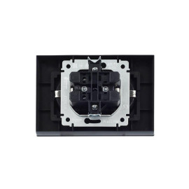 Розетка 2-м СП BRITE РСш12-3-БрГ 16А в сборе с заземл. защ. шторки графит IEK BR-R24-16-K53-F