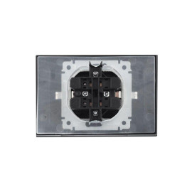 Розетка 2-м СП BRITE РСбш12-3-44-БрЧ 16А в сборе IP44 с крышкой черн. IEK BR-R26-16-44-K02-F