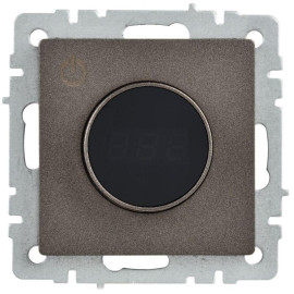 Термостат электронный с индик. BRITE СП IP20 ТС10-1-БрТБ темная механизм бронза IEK BR-RT11-K45