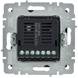 Термостат электронный с индик. BRITE СП IP20 ТС10-1-БрТБ темная механизм бронза IEK BR-RT11-K45