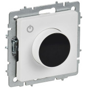 Термостат электронный BRITE СП ТС10-1-БрАБ с индикацией механизм арктич. бел. IEK BR-RT11-K91