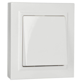 Выключатель 1-кл. СП BRITE ВСР10-1-0-БрБ 10А в сборе бел. IEK BR-V10-0-10-K01-F