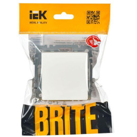 Выключатель 1-кл. СП BRITE ВС10-1-0-БрБ 10А механизм бел. IEK BR-V10-0-10-K01