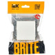 Выключатель 1-кл. СП BRITE ВС10-1-0-БрБ 10А механизм бел. IEK BR-V10-0-10-K01