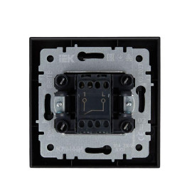Выключатель 1-кл. СП BRITE ВСР10-1-0-БрЧ 10А в сборе черн. IEK BR-V10-0-10-K02-F