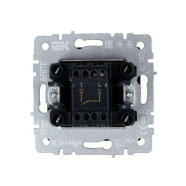Выключатель 1-кл. СП BRITE ВС10-1-0-БрЧ 10А механизм черн. IEK BR-V10-0-10-K02