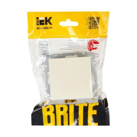 Выключатель 1-кл. СП BRITE ВС10-1-0-БрКр 10А механизм беж. IEK BR-V10-0-10-K10