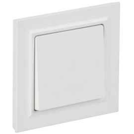 Выключатель 1-кл. СП BRITE ВСР10-1-0-БрАБ 10А в сборе арктич. бел. IEK BR-V10-0-10-K91-F