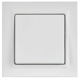 Выключатель 1-кл. СП BRITE ВСР10-1-0-БрАБ 10А в сборе арктич. бел. IEK BR-V10-0-10-K91-F