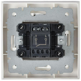 Выключатель 1-кл. СП BRITE ВСР10-1-0-БрАБ 10А в сборе арктич. бел. IEK BR-V10-0-10-K91-F