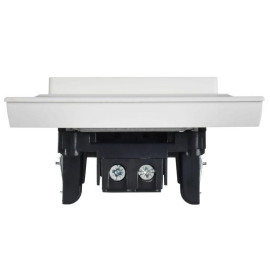 Выключатель 1-кл. СП BRITE ВСР10-1-0-БрАБ 10А в сборе арктич. бел. IEK BR-V10-0-10-K91-F