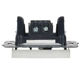 Выключатель 1-кл. СП BRITE ВС10-1-1-БрБ 10А с индик. механизм бел. IEK BR-V10-1-10-K01