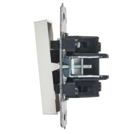 Выключатель 1-кл. СП BRITE ВС10-1-1-БрБ 10А с индик. механизм бел. IEK BR-V10-1-10-K01