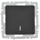 Выключатель 1-кл. СП BRITE ВС10-1-1-БрЧ 10А с индик. механизм черн. IEK BR-V10-1-10-K02