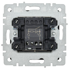 Выключатель 1-кл. СП BRITE ВС10-1-1-БрЧ 10А с индик. механизм черн. IEK BR-V10-1-10-K02