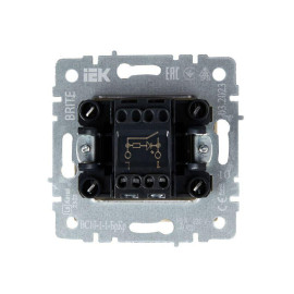 Выключатель 1-кл. СП BRITE ВС10-1-1-БрКр 10А с индик. механизм беж. IEK BR-V10-1-10-K10