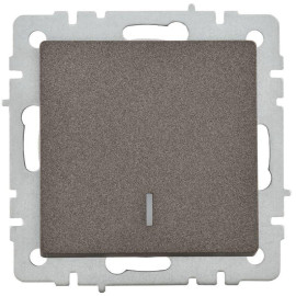 Выключатель 1-кл. СП BRITE ВС10-1-1-БрТБ 10А с индик. механизм бронза IEK BR-V10-1-10-K45